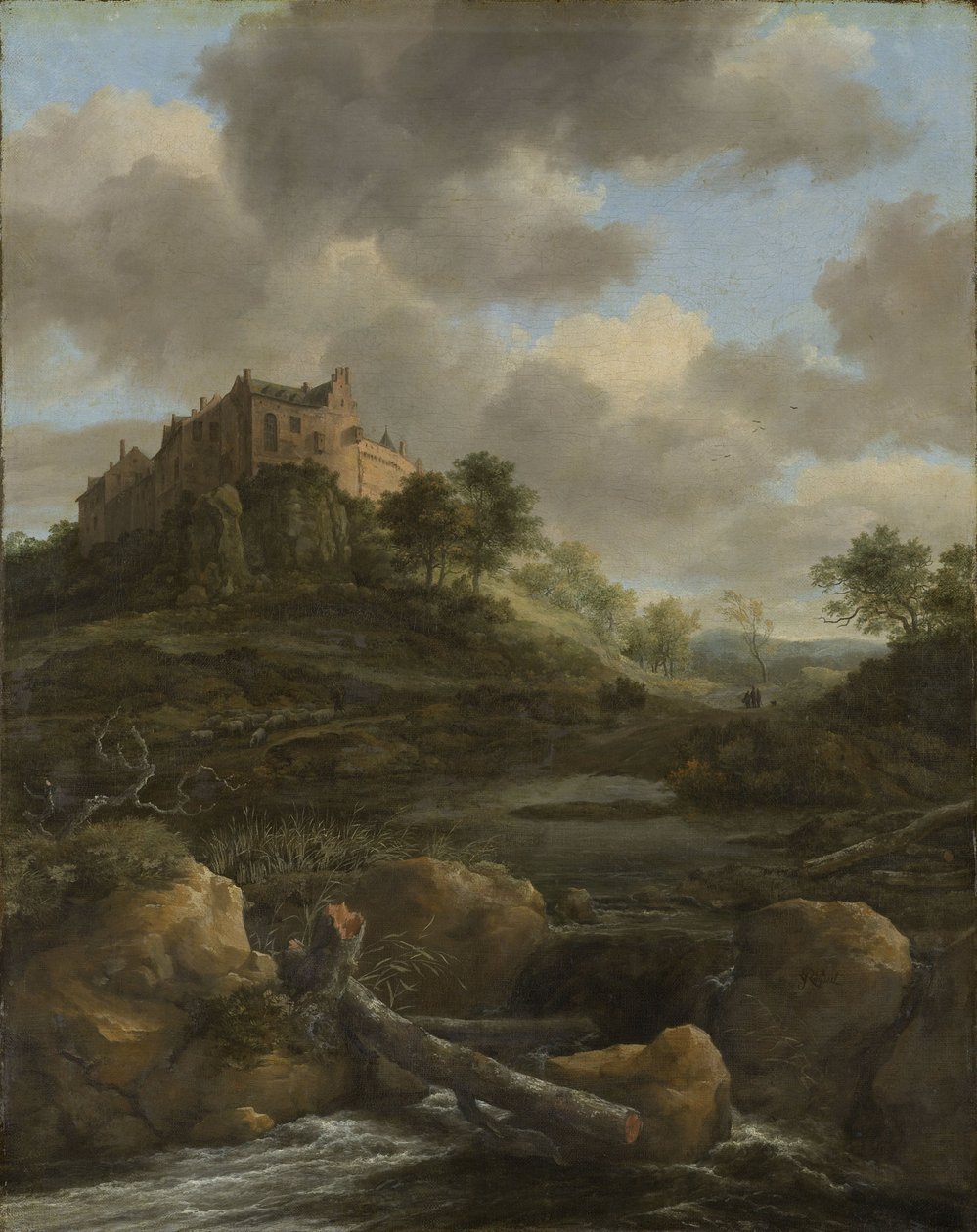 Bentheim slott, 1650-82 av Jacob van Ruisdael