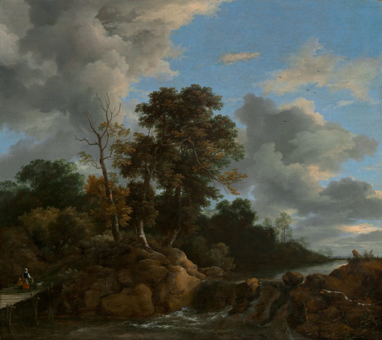 Landskap, ca. 1670 (olje på lerret) av Jacob van Ruisdael