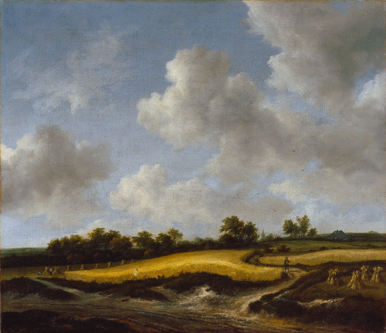 Landskap med en hveteåker, ca. 1660 av Jacob van Ruisdael