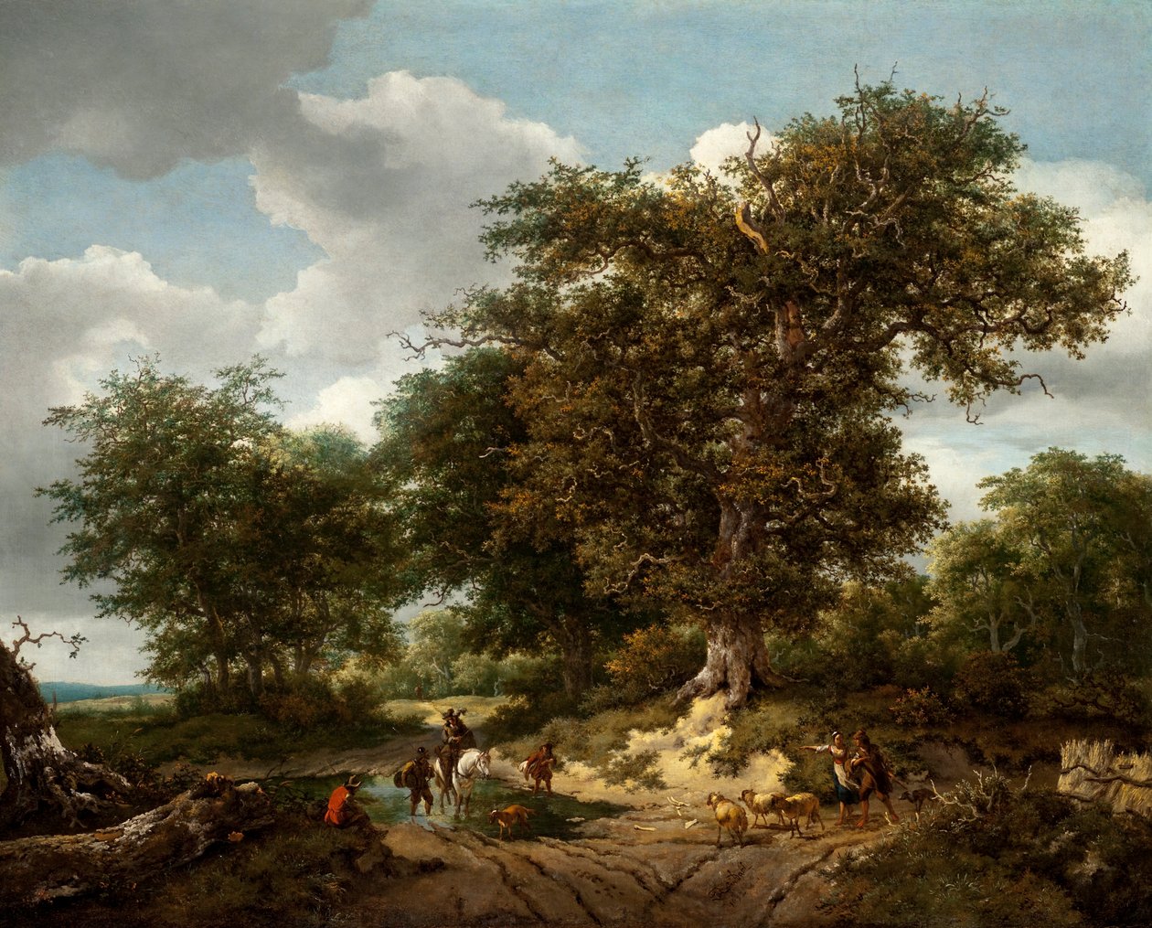 The Great Oak, 1652 av Jacob van Ruisdael