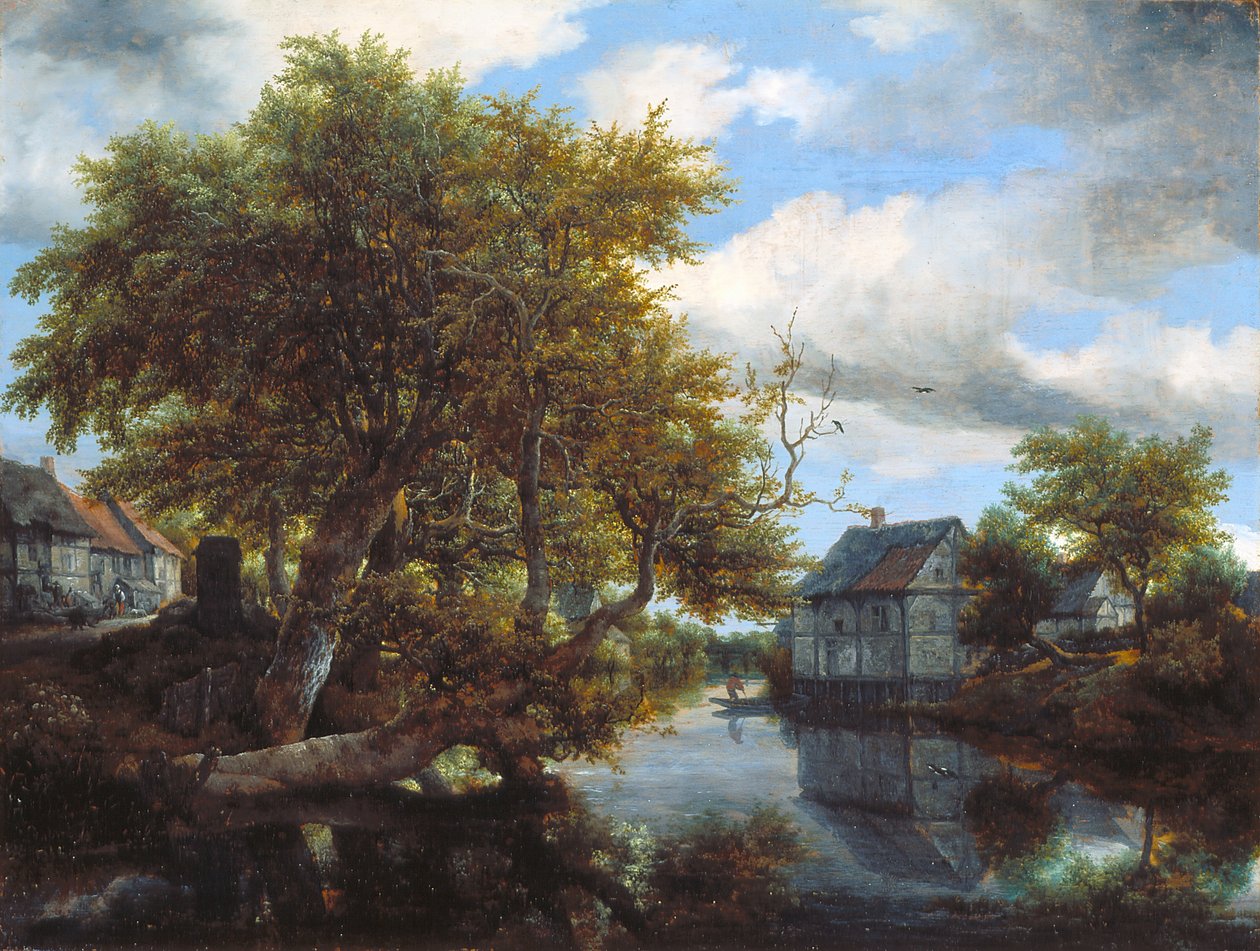 The Great Pool (olje på tre) av Jacob van Ruisdael