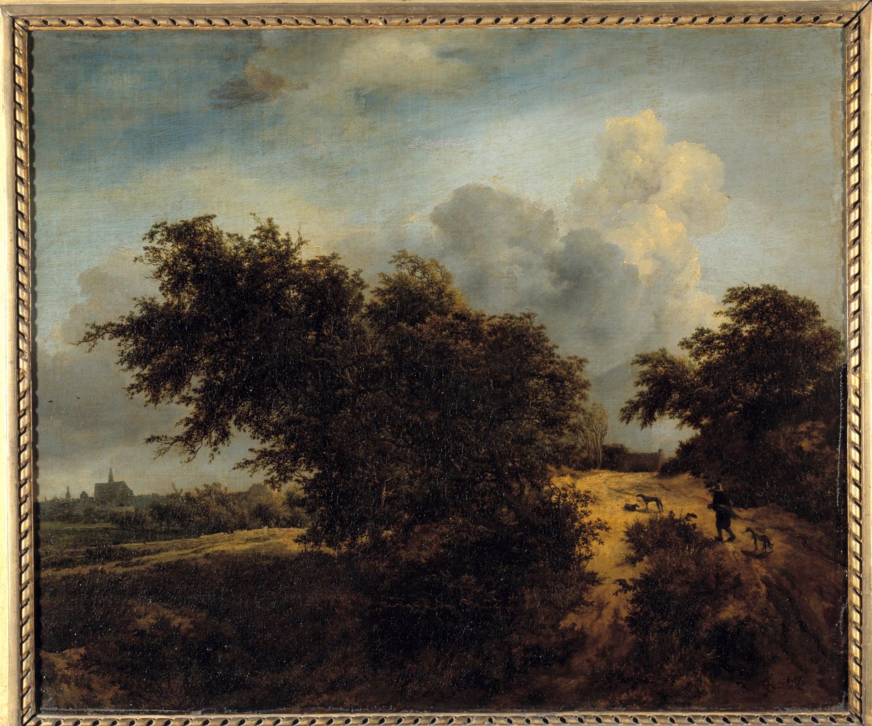 The Bush-maleriet av Jacob Isaakszoon van Ruisdael (Ruysdael) (1628-1682) 1600-tallet Sun. 0,68 x 0,82 m av Jacob van Ruisdael