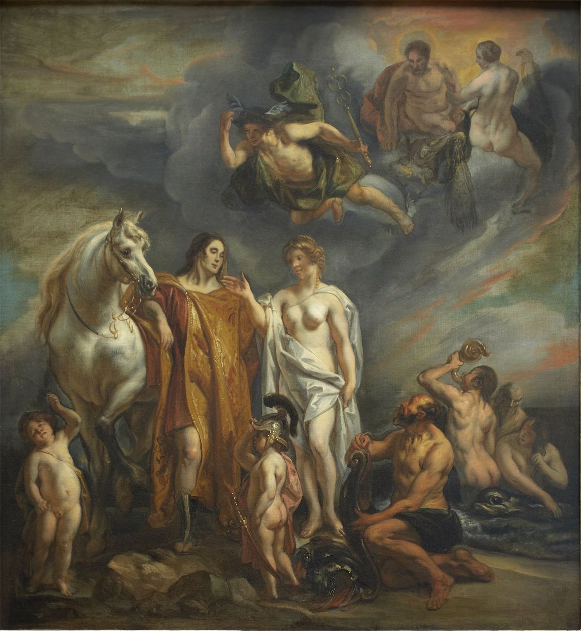 Aeneas hjulpet av gudene av Jacob Jordaens