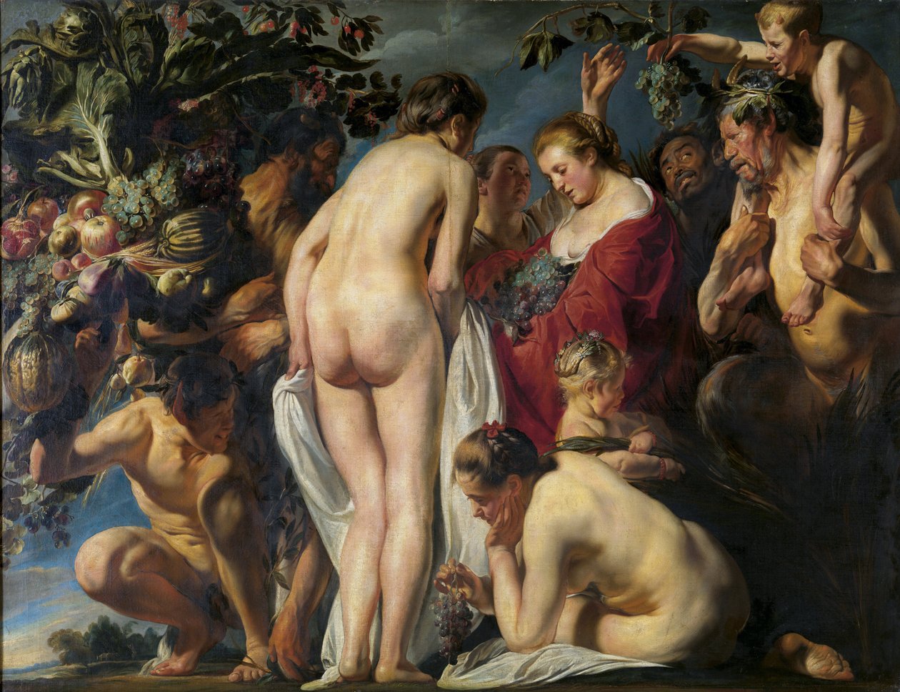 Allegory of Fertility of the Earth - Allegory of Fertility - Jordaens, Jacob (1593-1678) - ca 1620-1625 - Olje på lerret - 180x241 - Royal Museums of Fine Arts of Belgium, Brussel av Jacob Jordaens
