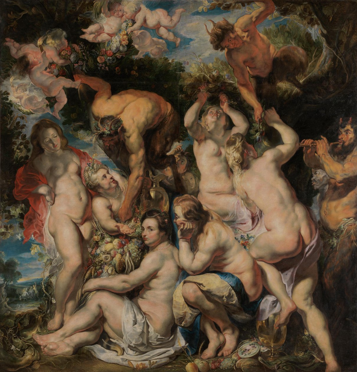 Allegori over fruktbarhet av Jacob Jordaens