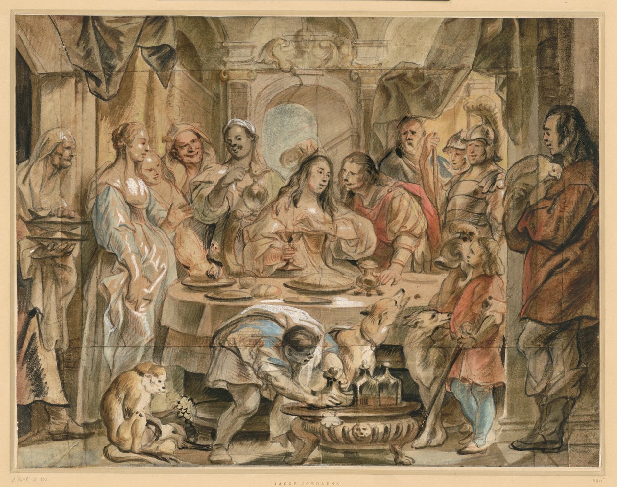 Kleopatras gjestebud av Jacob Jordaens