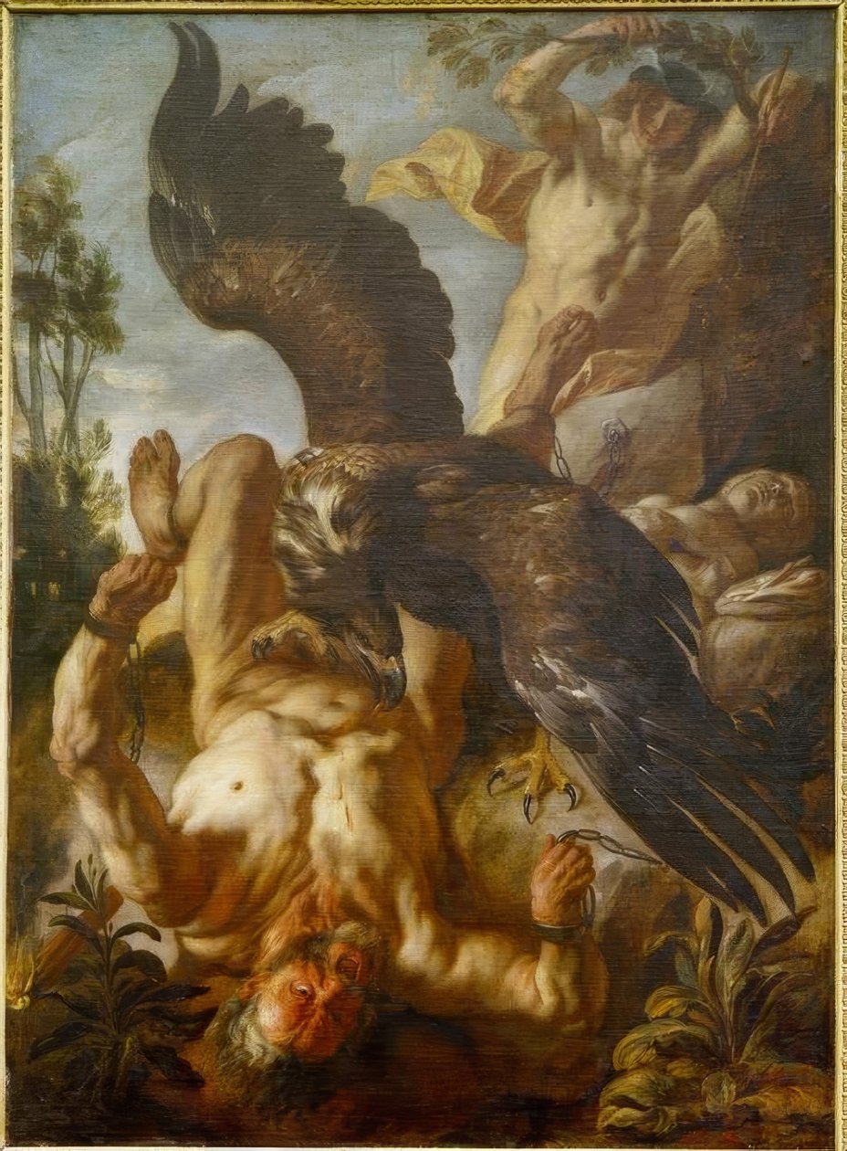 Prometheus bundet av Jacob Jordaens
