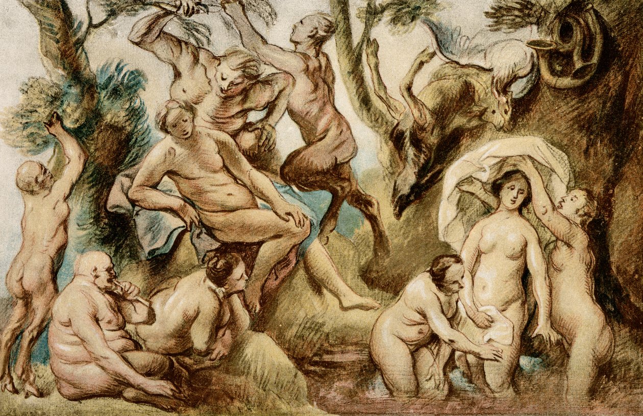 Diana bader av Jacob Jordaens
