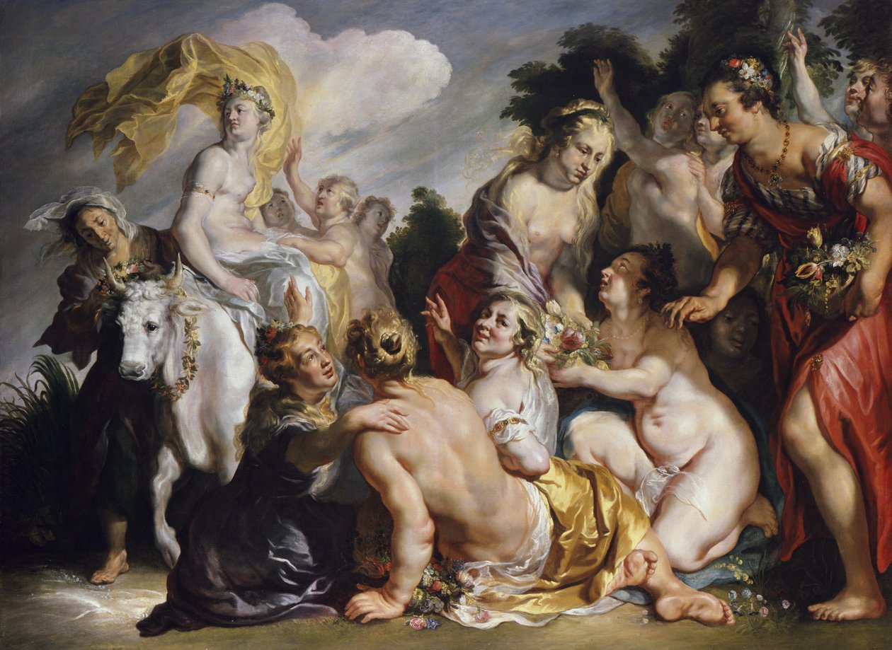 Bortførelsen av Europa av Jacob Jordaens