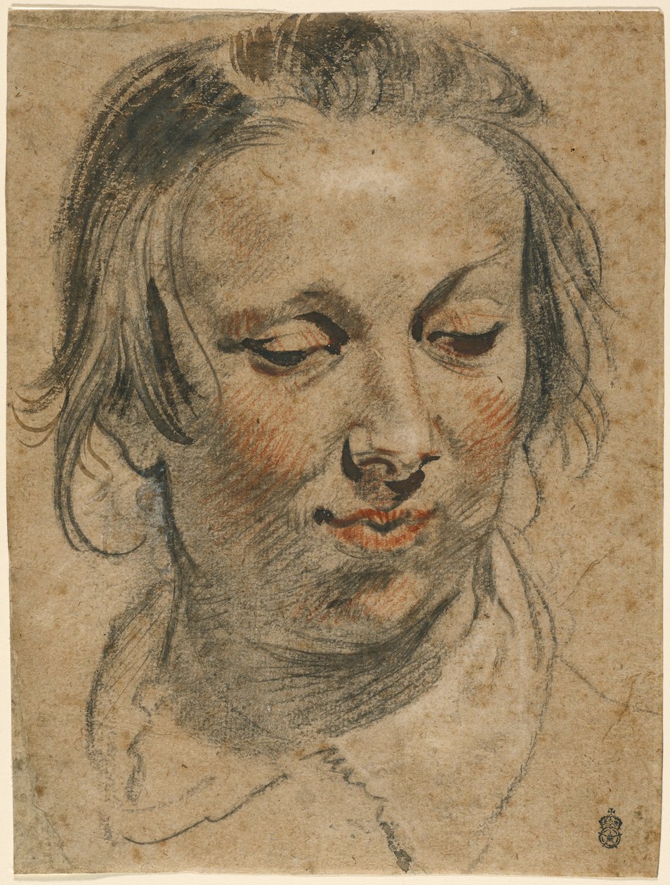 En kvinnes hode av Jacob Jordaens