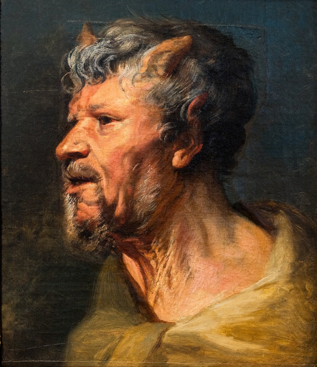 Hodet til en faun av Jacob Jordaens