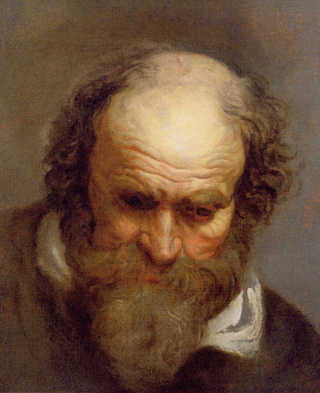 Leder for en gammel mann av Jacob Jordaens