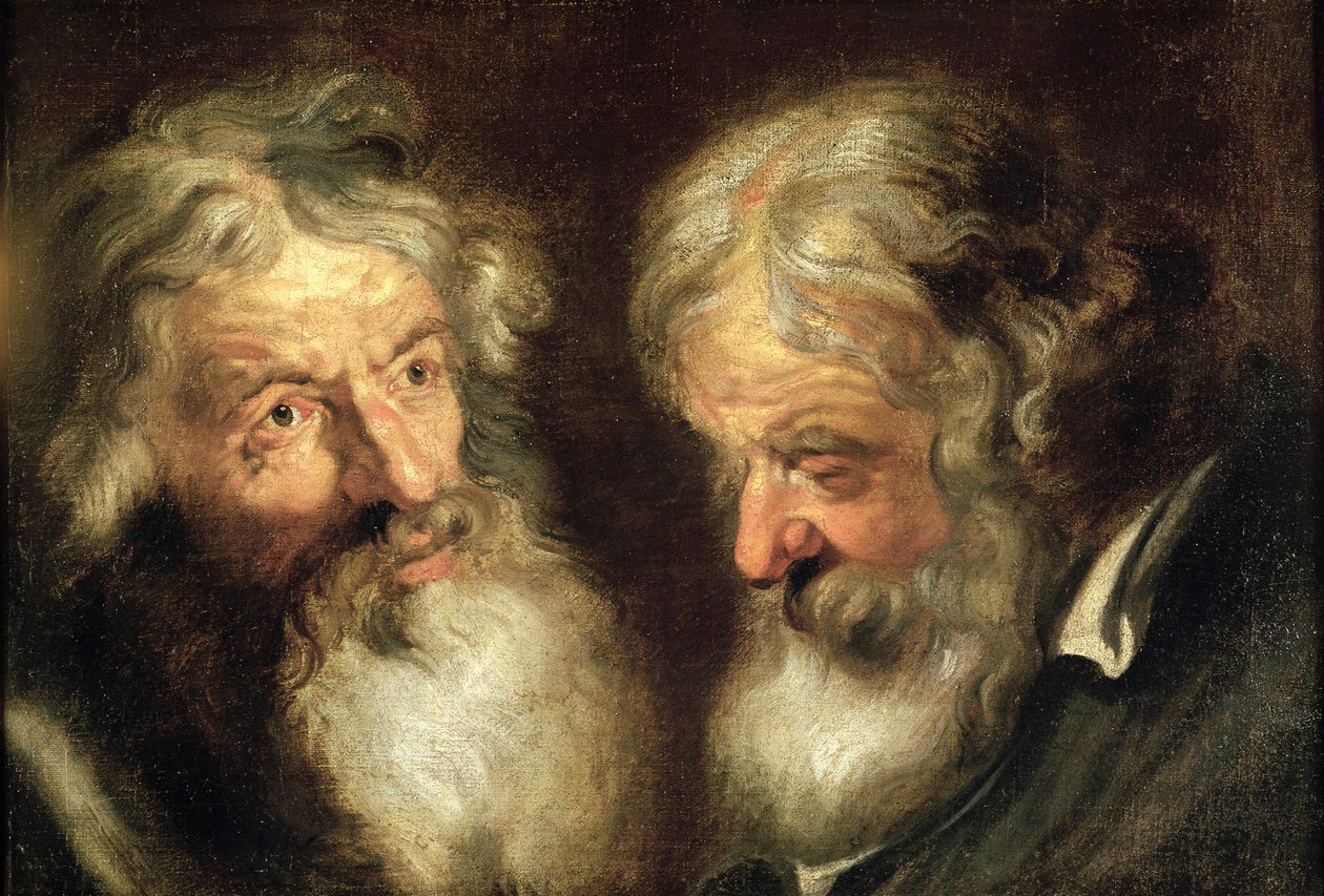 Hoder til to gamle menn av Jacob Jordaens