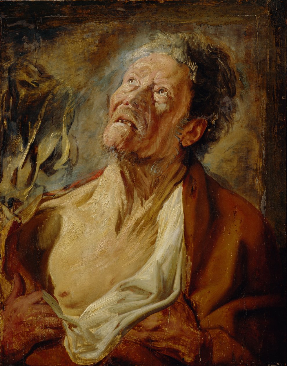 Job, ca. 1620 (olje på eikepanel) av Jacob Jordaens