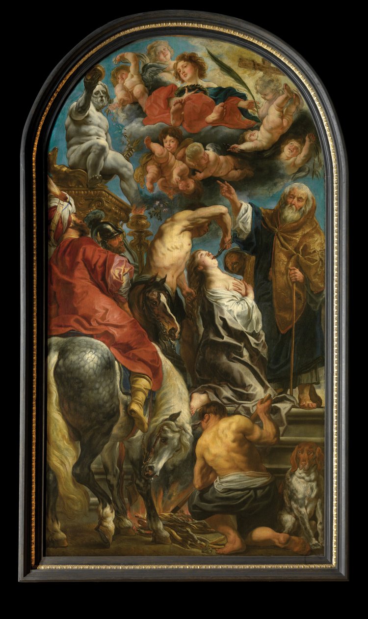 Martyrdom of Saint Apollonia (olje på lerret) av Jacob Jordaens