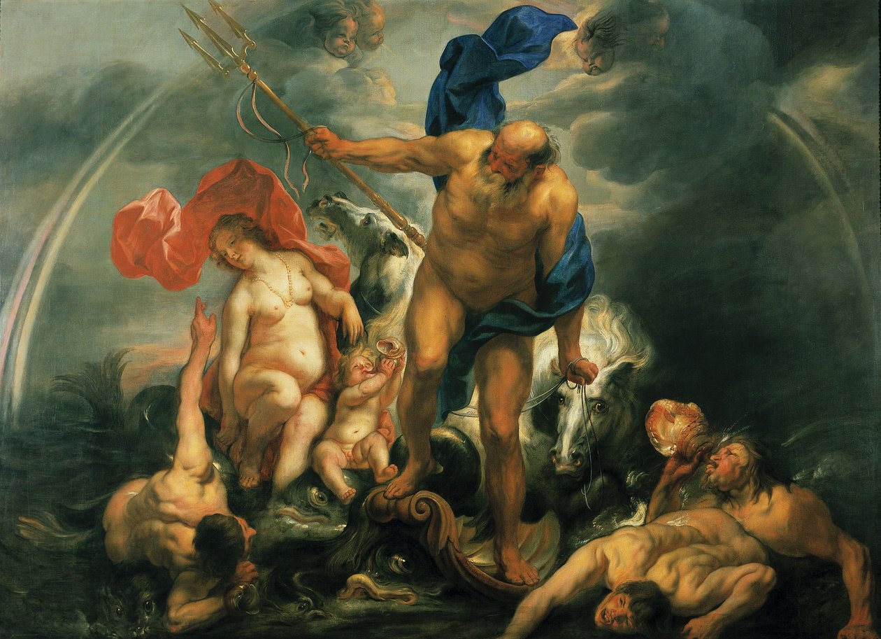 Neptun og Amfitritt i stormen av Jacob Jordaens