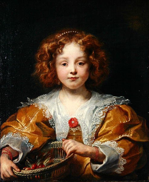 Portrett av Anna Catherina (olje på panel) av Jacob Jordaens