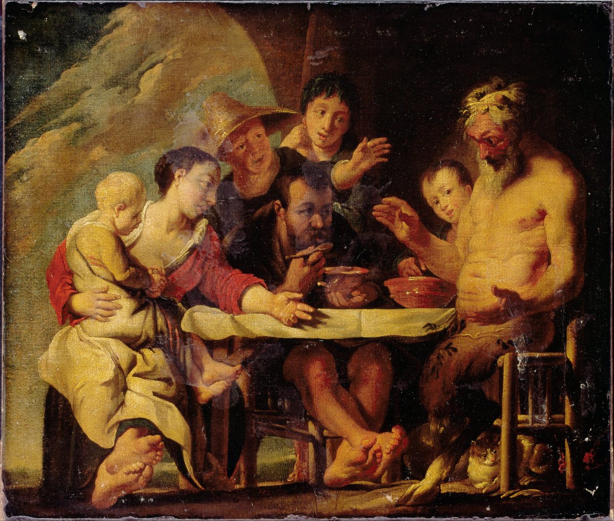 Satyr og bønder av Jacob Jordaens