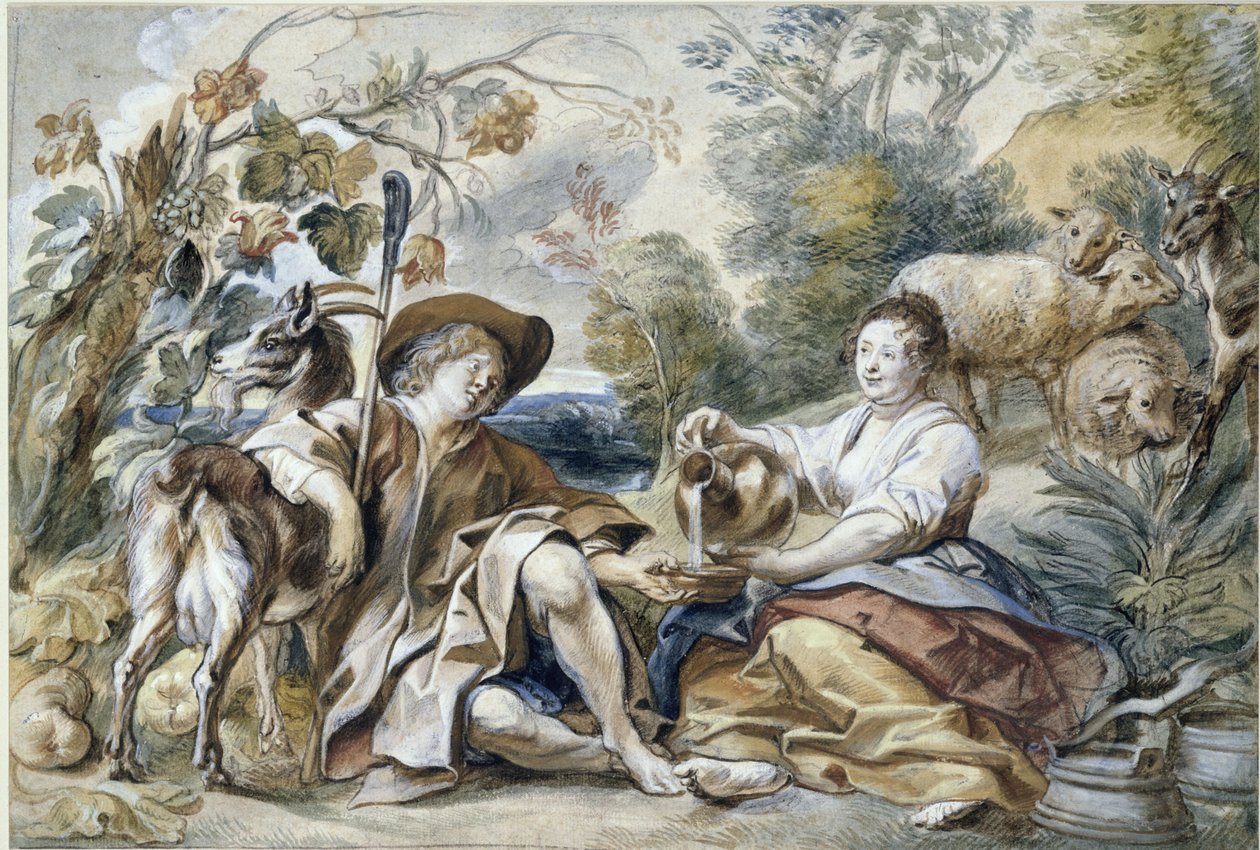 Gjetarpar av Jacob Jordaens