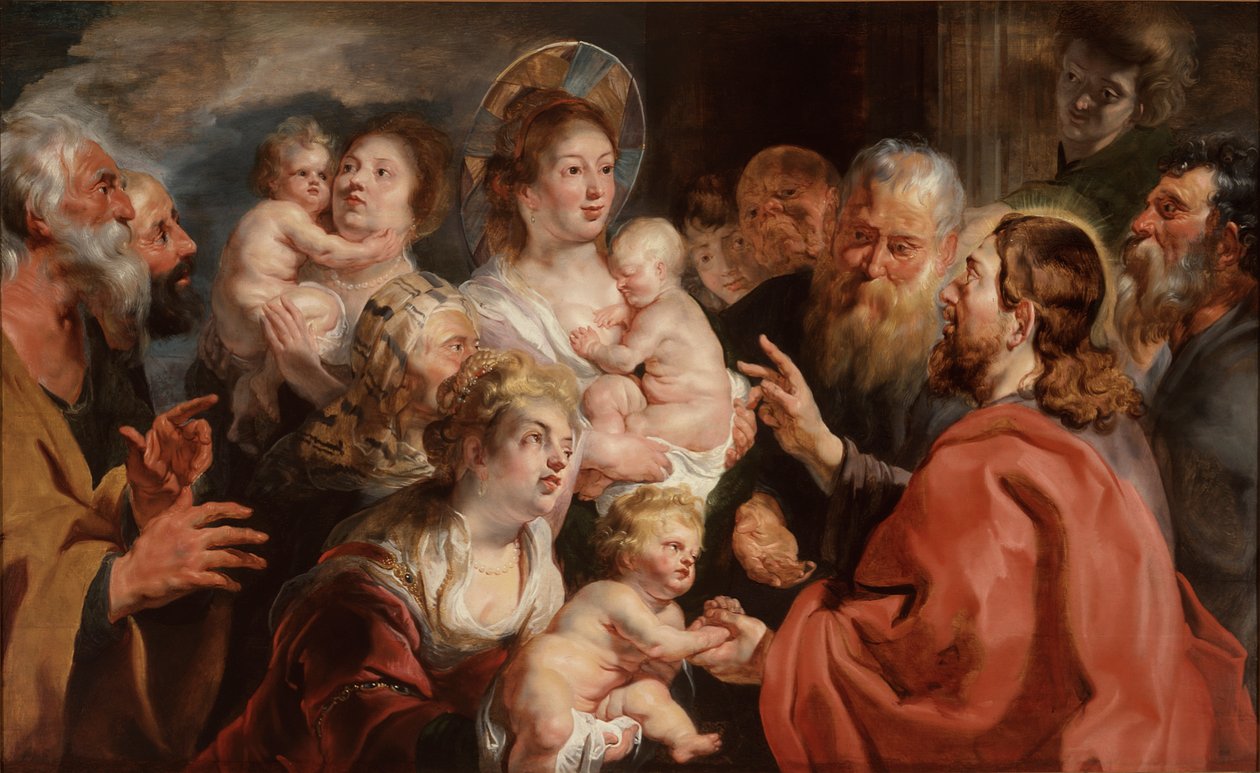 La de små barna komme til meg av Jacob Jordaens