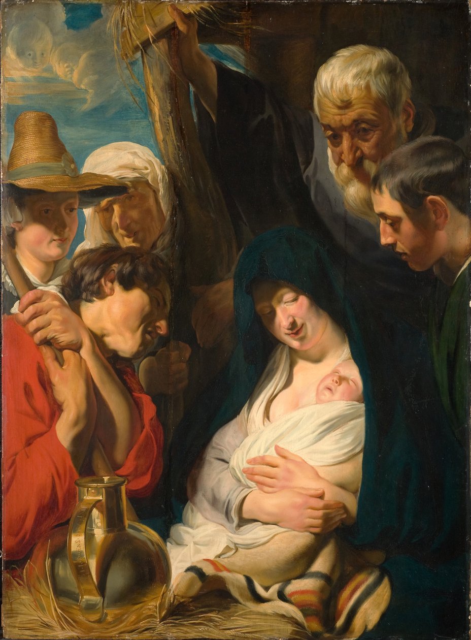 De hellige tre kongers tilbedelse av Jacob Jordaens