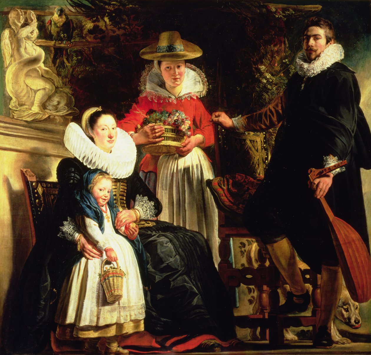 Kunstneren og hans familie i en hage, ca. 1620-22 (olje på lerret) av Jacob Jordaens