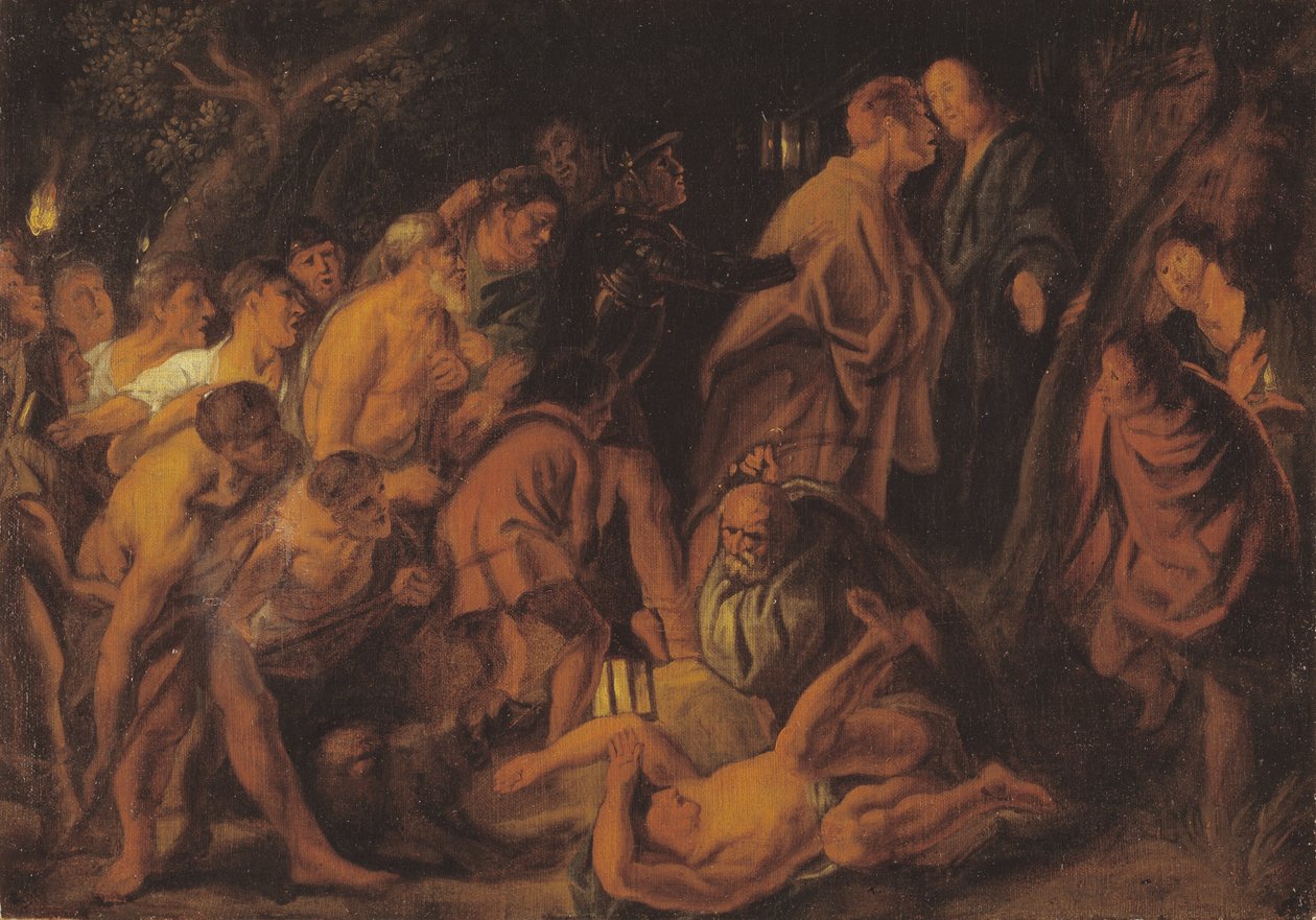 Forræderi og arrestasjon av Kristus i Getsemane av Jacob Jordaens