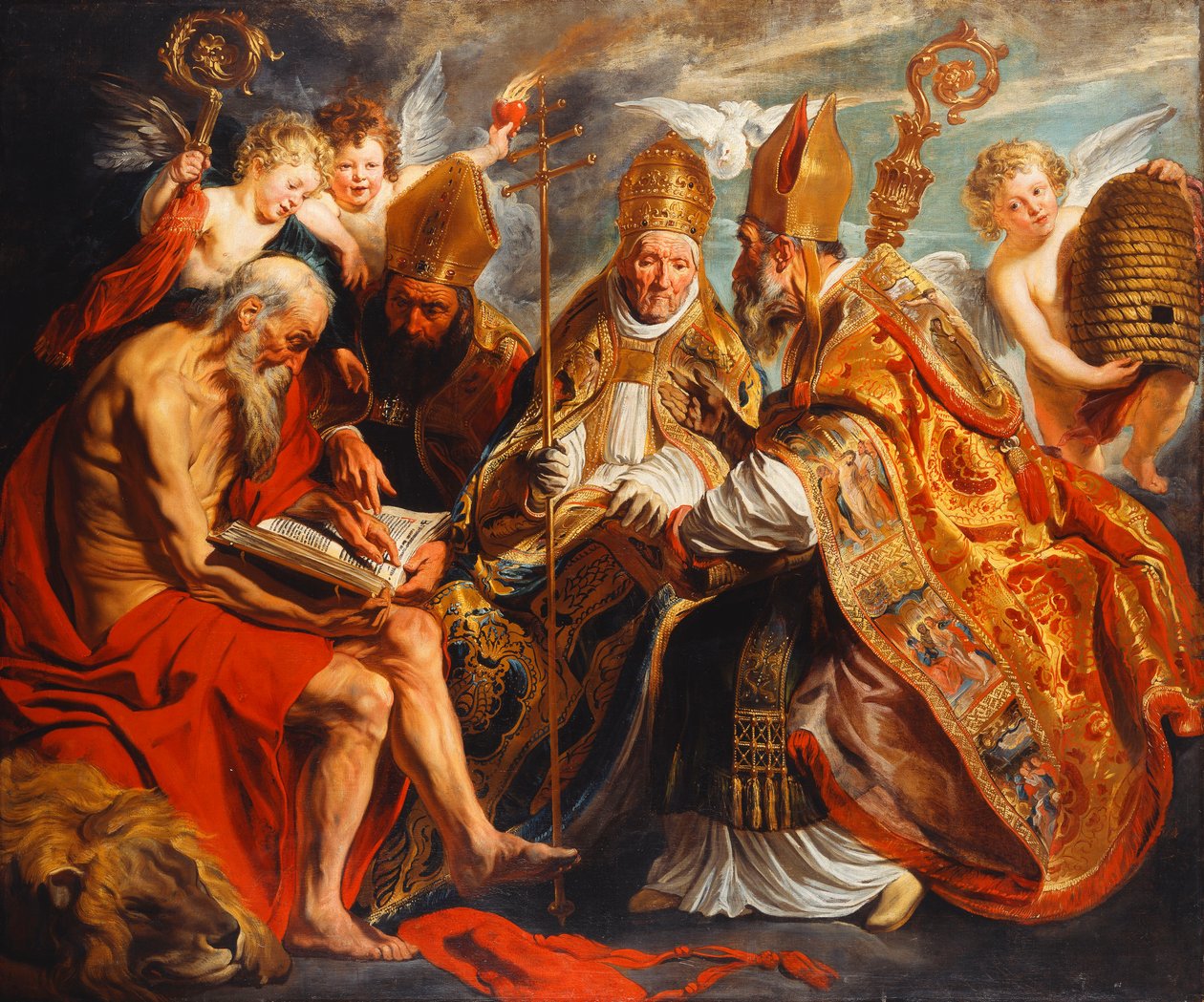 Kirkens fire leger, av Jacob Jordaens
