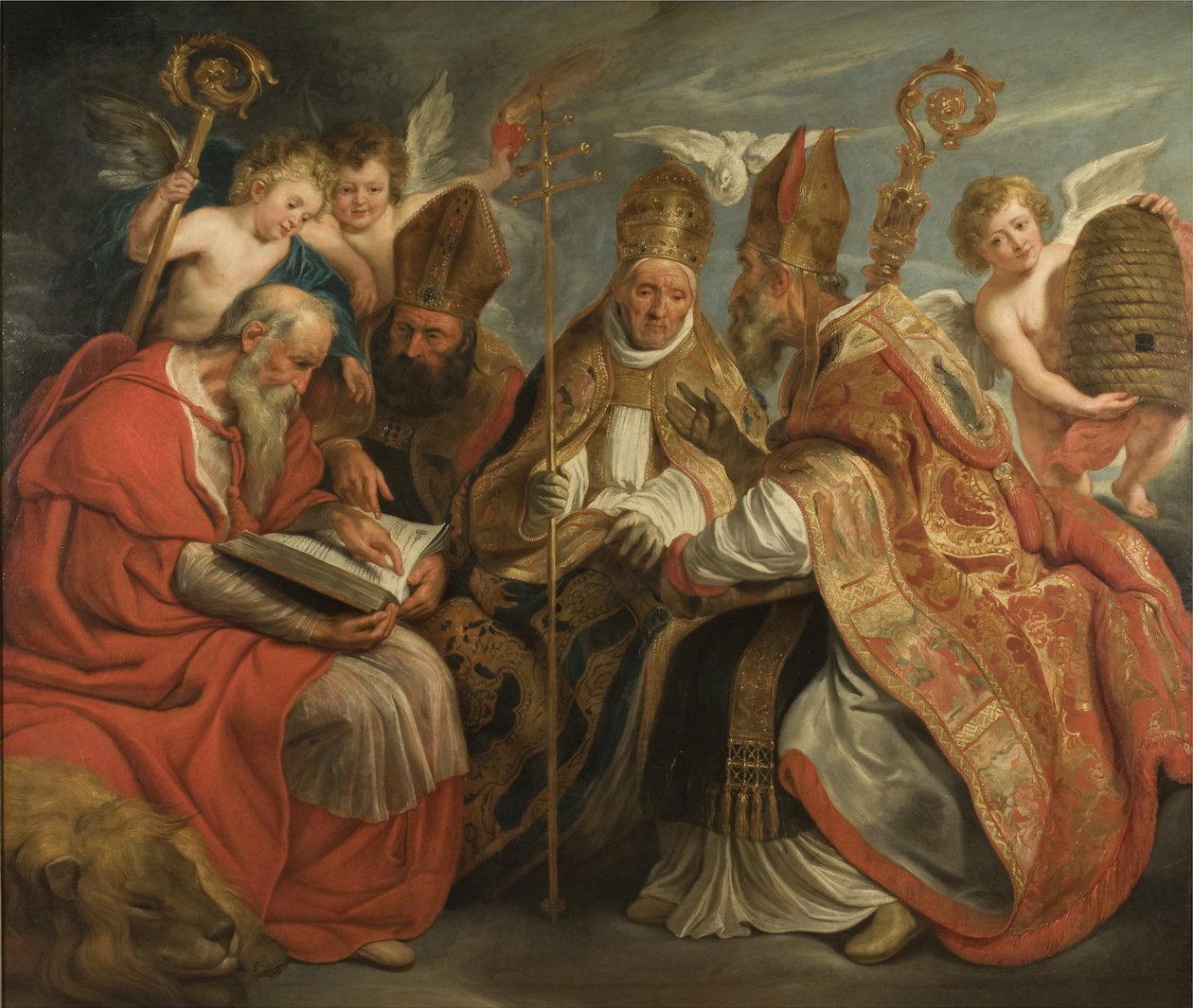 Den latinske kirkes fire kirkefedre av Jacob Jordaens