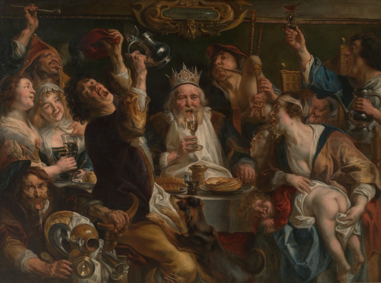 Kongen drikker av Jacob Jordaens