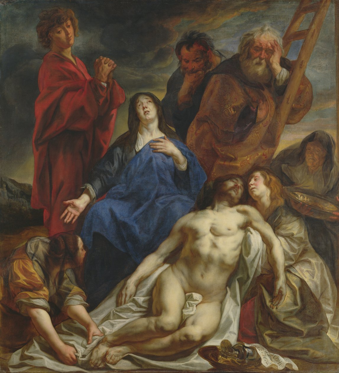 Klagesangen, ca. 1650 av Jacob Jordaens