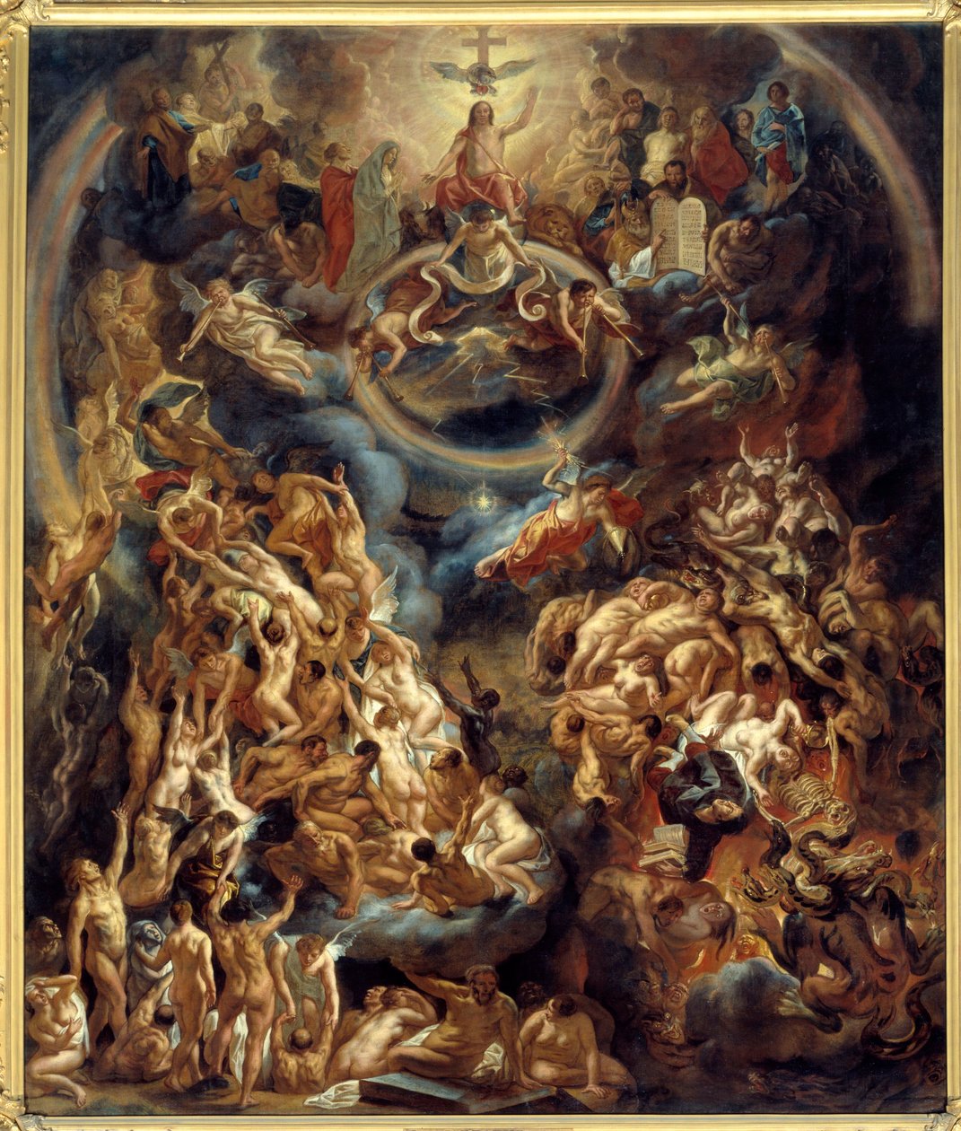Den siste domsmaleri av Jacob Jordaens (1593-1678) 1653 søn. 3,91x3 m av Jacob Jordaens