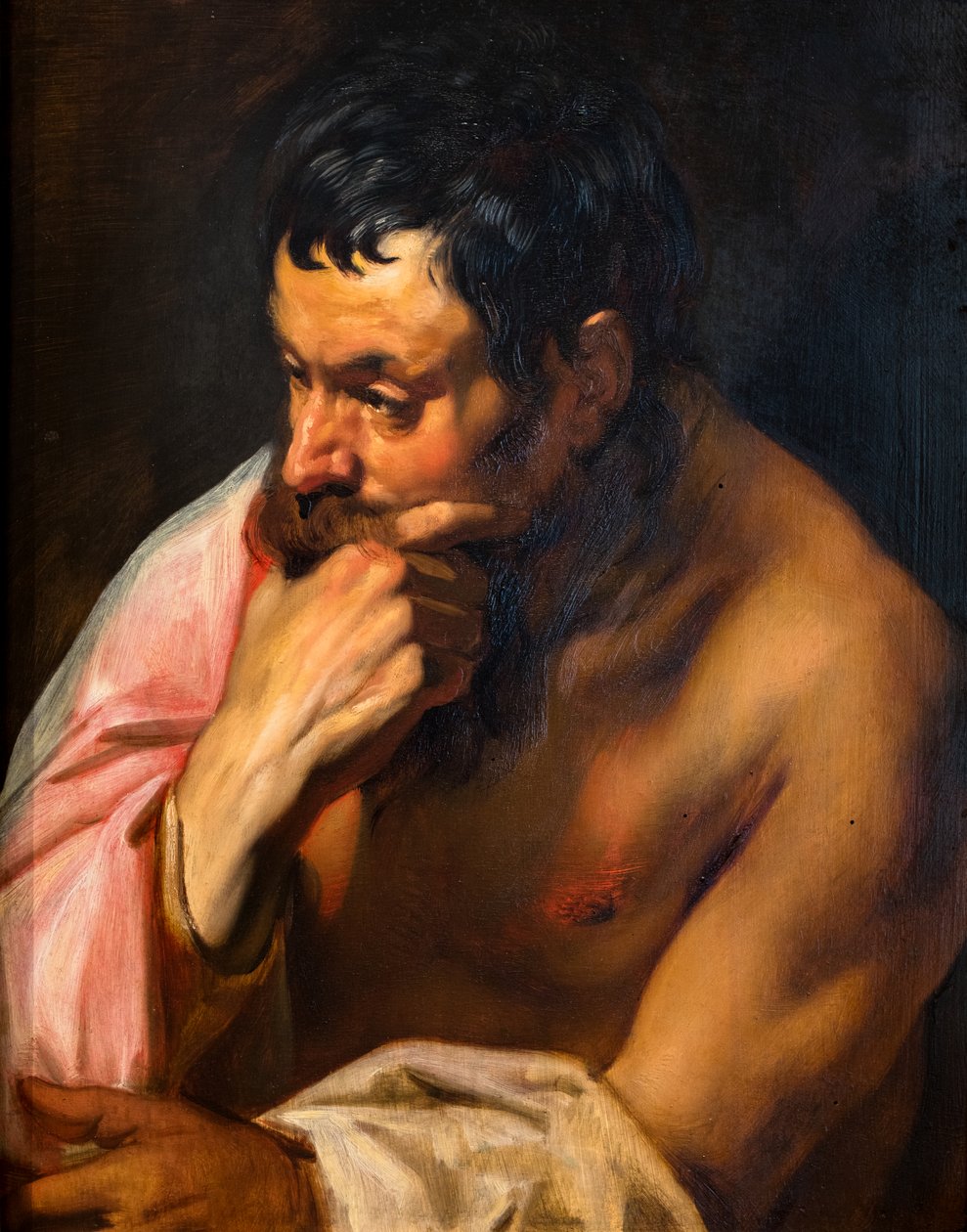 Tenkeren eller den mediterende faunen av Jacob Jordaens