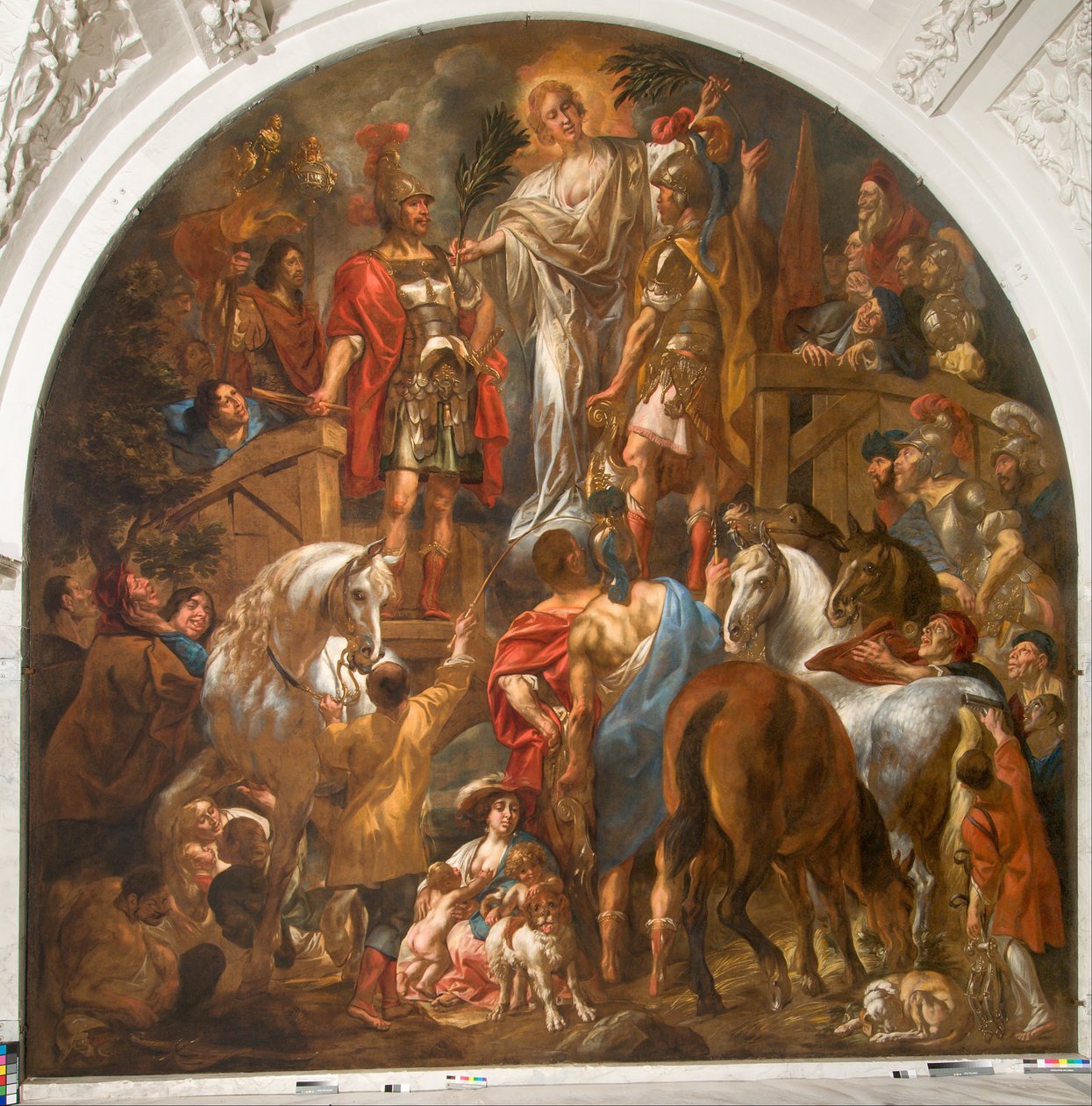 Fred mellom romerne og bataverne av Jacob Jordaens the elder