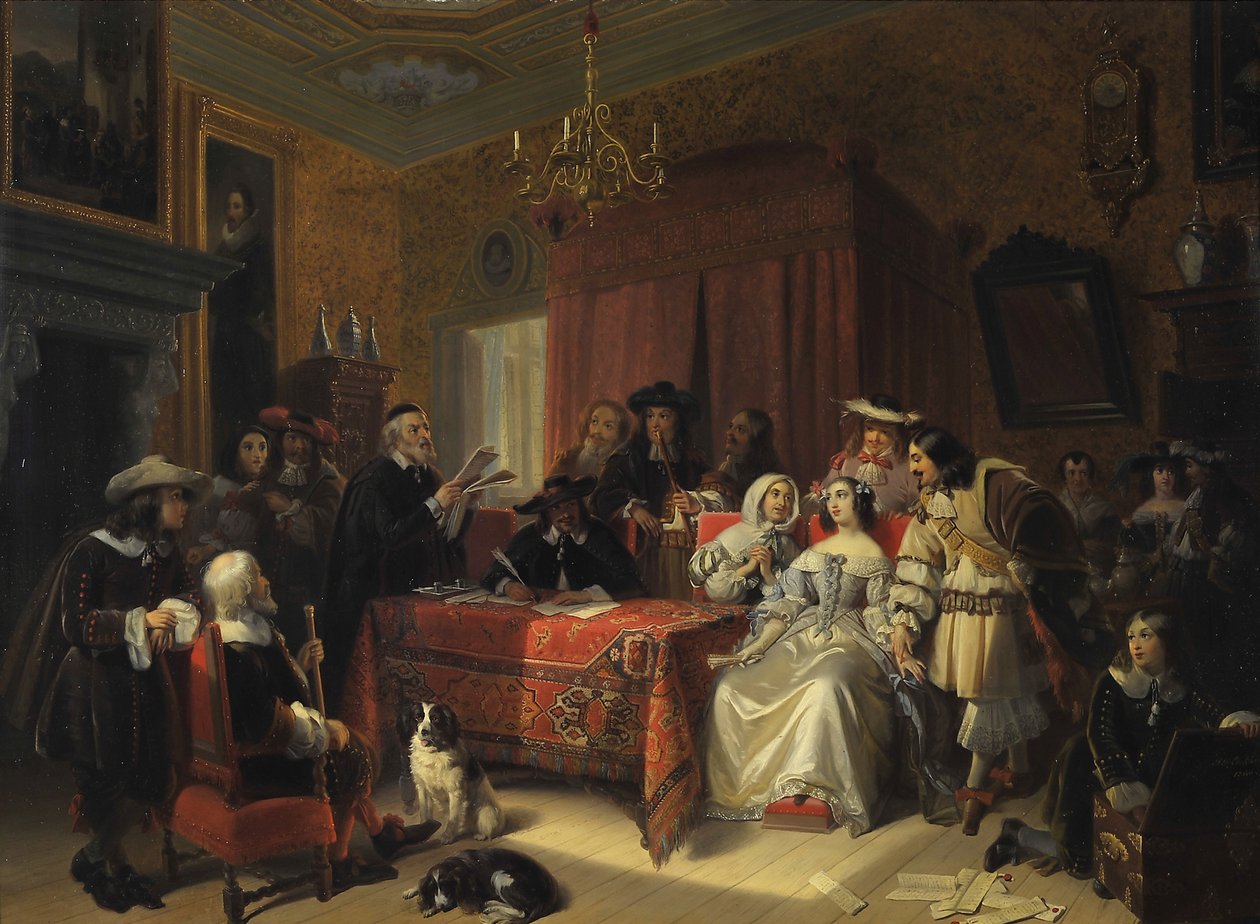 Lesing av testamente av Jacob Joseph Eckhout