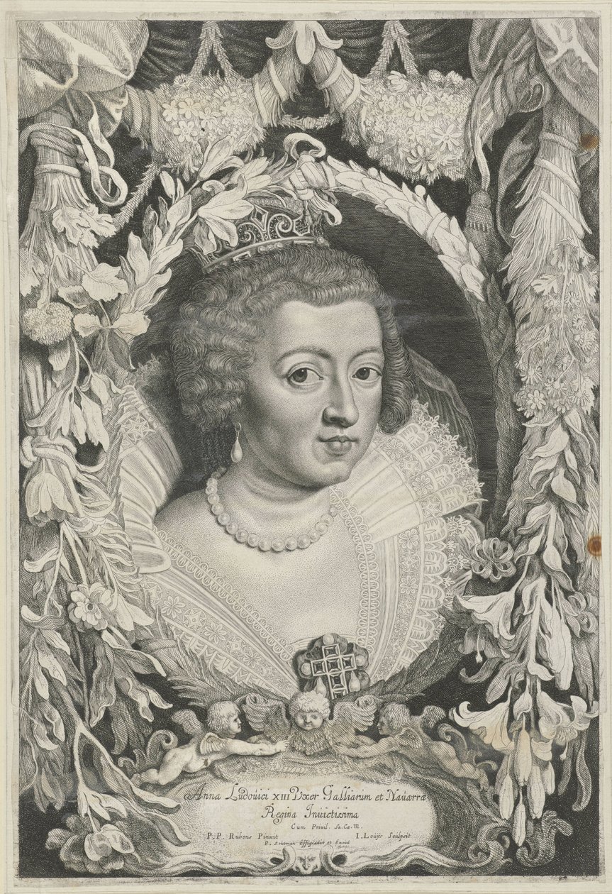 Portrett av Anna van Oostenrijk Ferdinand II[us] og III[us] keisere av huset til Østerrike (serietittel) av Jacob Louys