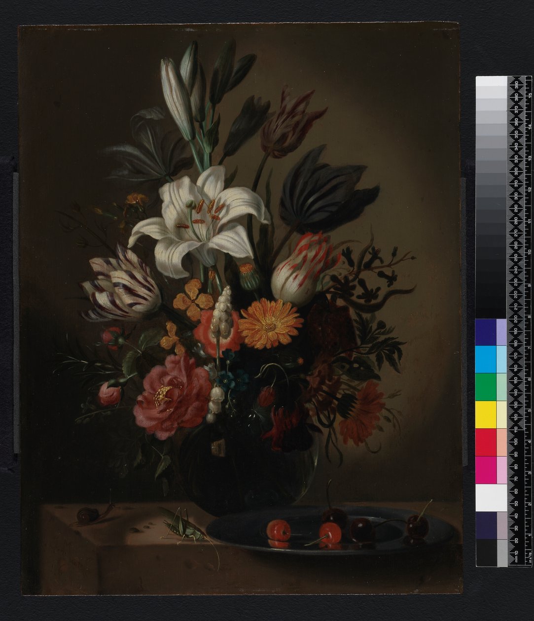 Vase med blomster av Jacob Marellus