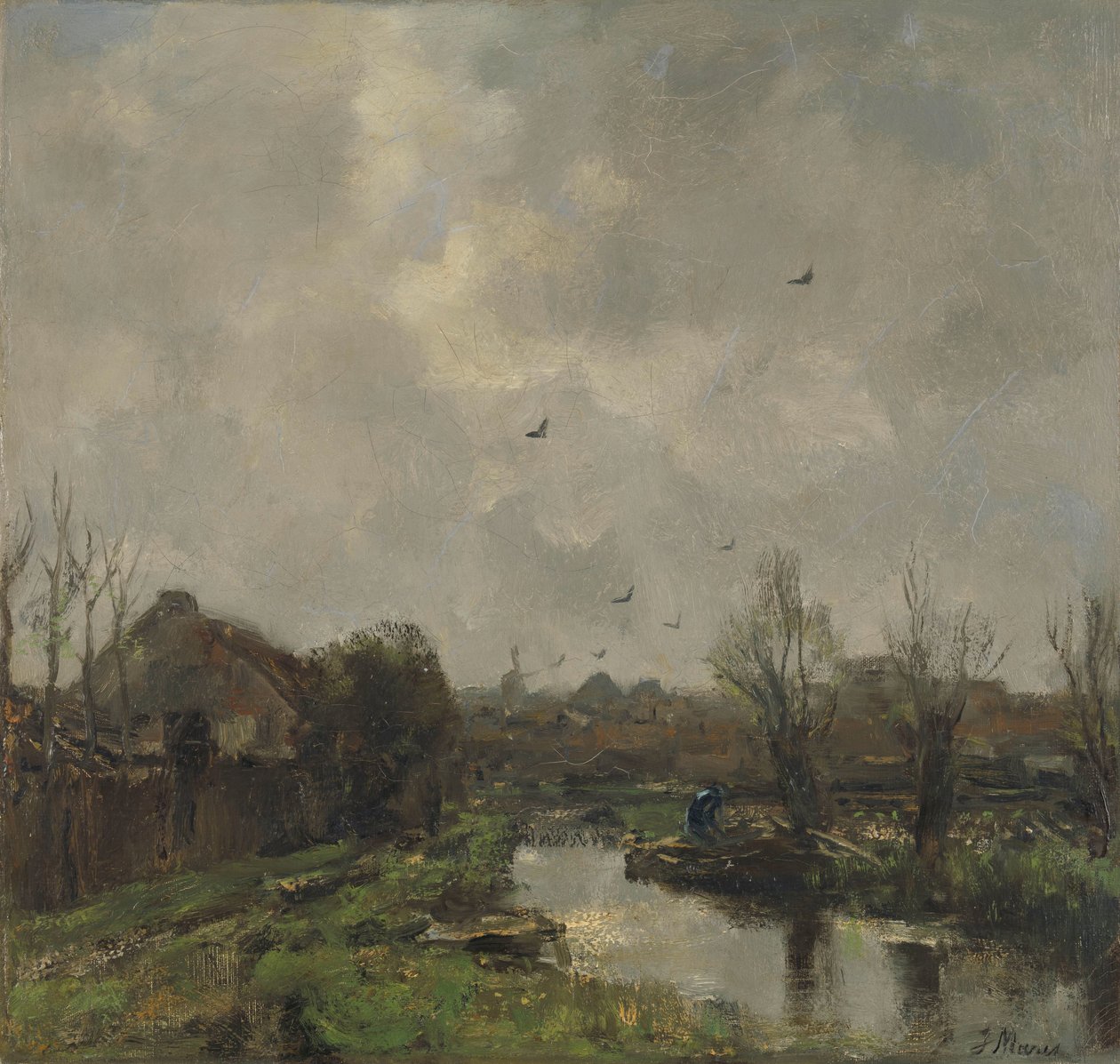 Landskap i nærheten av Haag av Jacob Maris