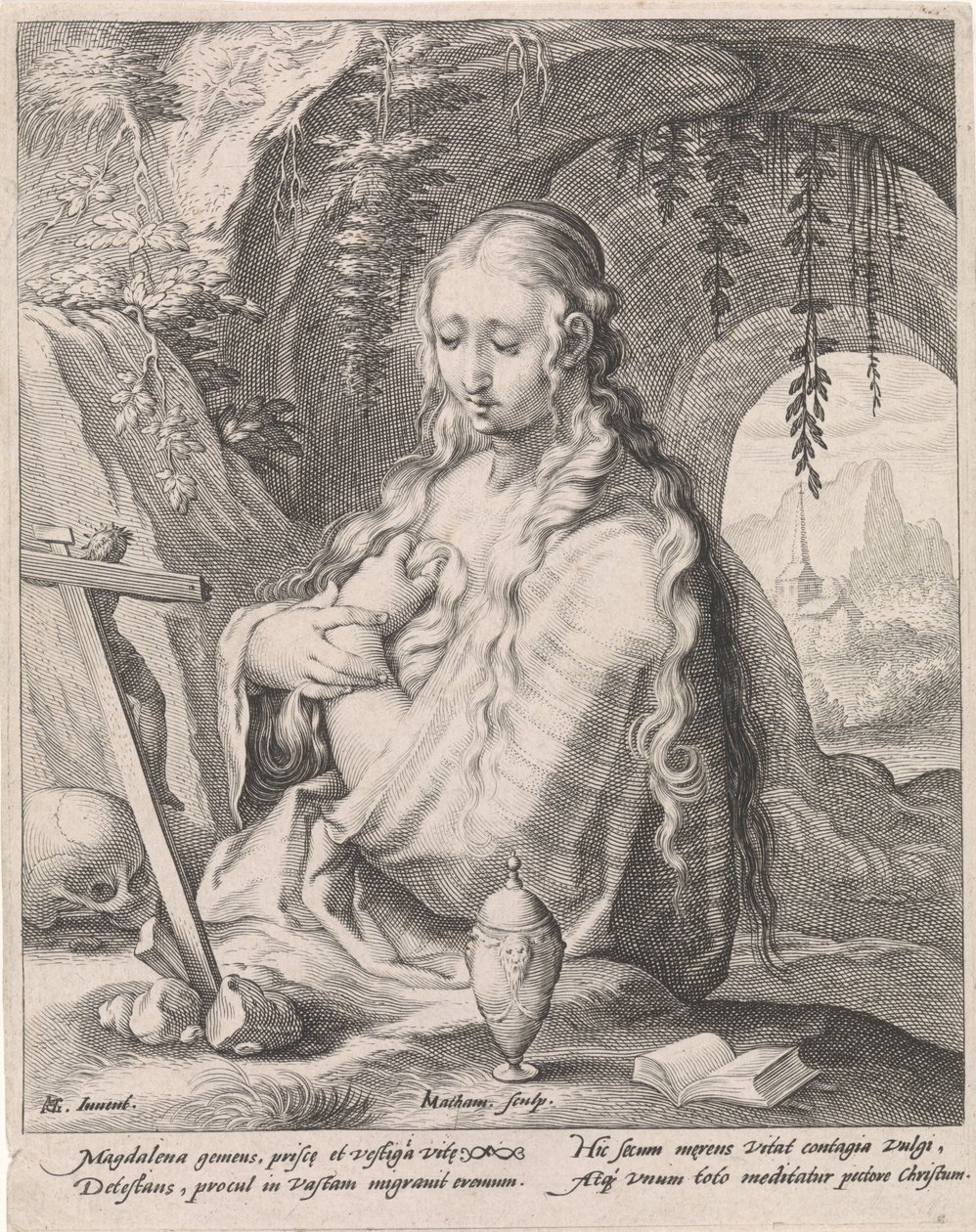 Maria Magdalene til Boetawardi av Jacob Matham