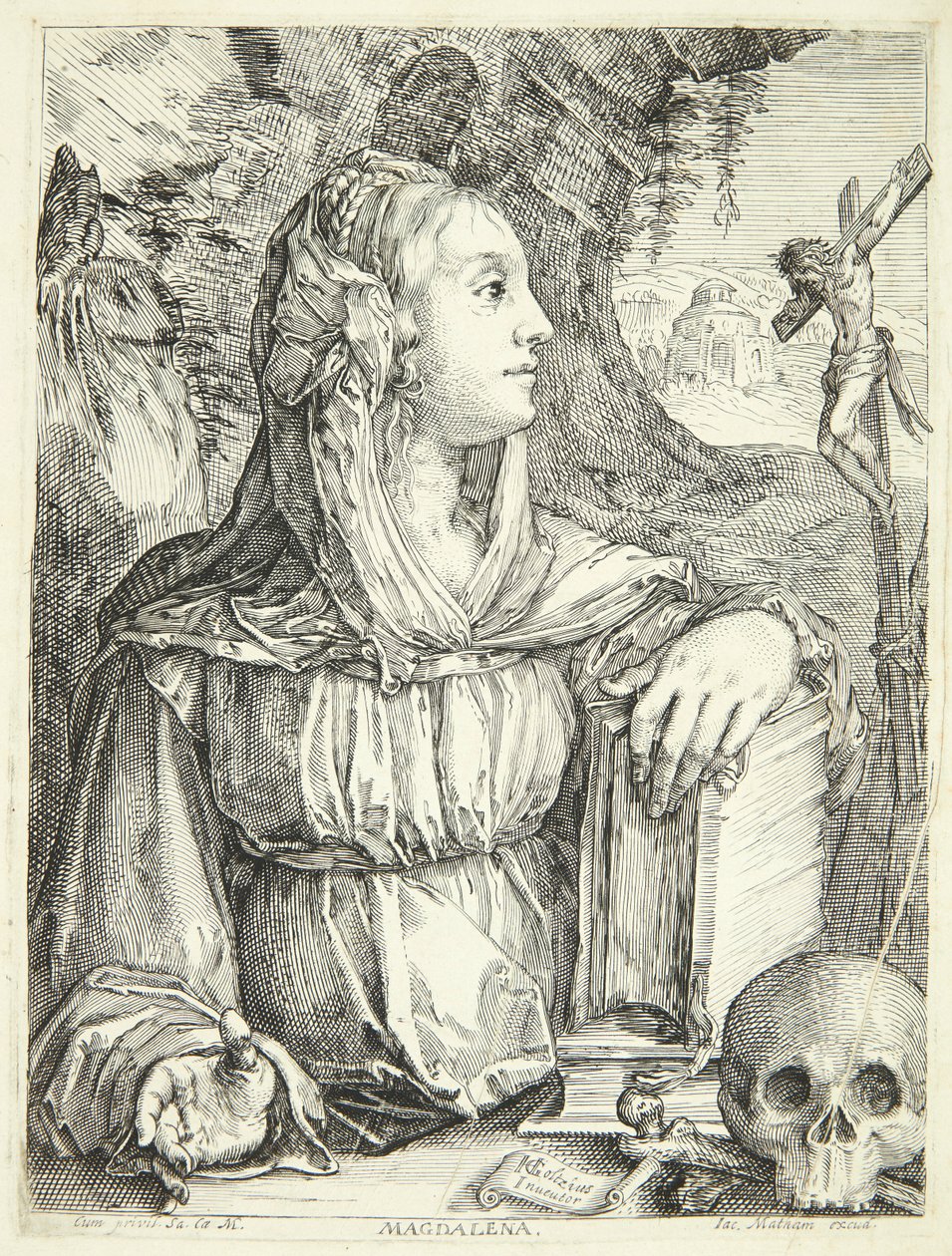 Den angrende Maria Magdalena av Jacob Matham