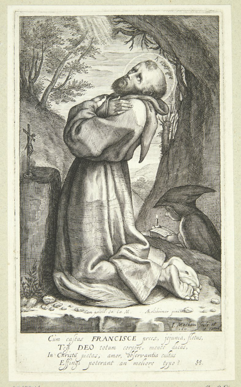 Frans av Assisi av Jacob Matham