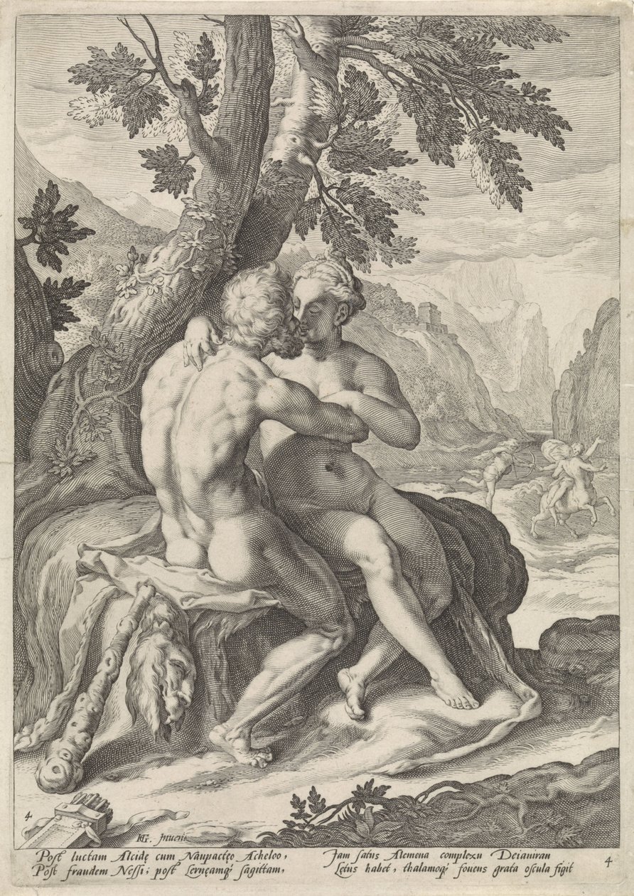 Hercules og Deianira Loves of the Gods (serietittel) av Jacob Matham