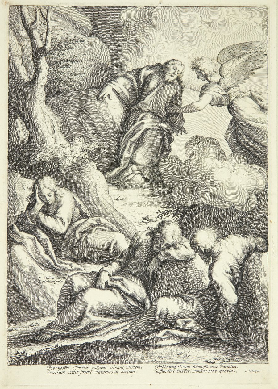 Jesus i Getsemane har av Jacob Matham