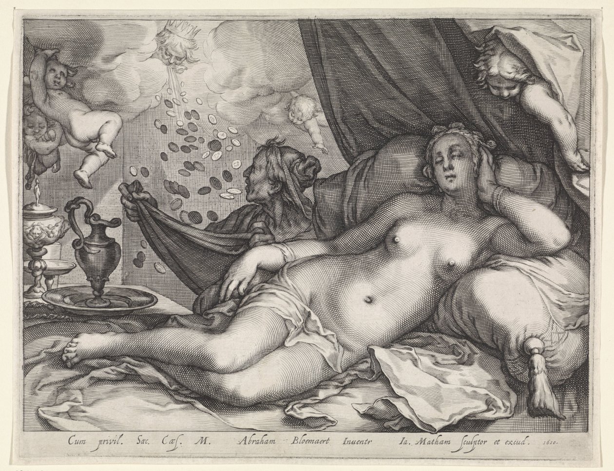 Jupiter og Danaë av Jacob Matham