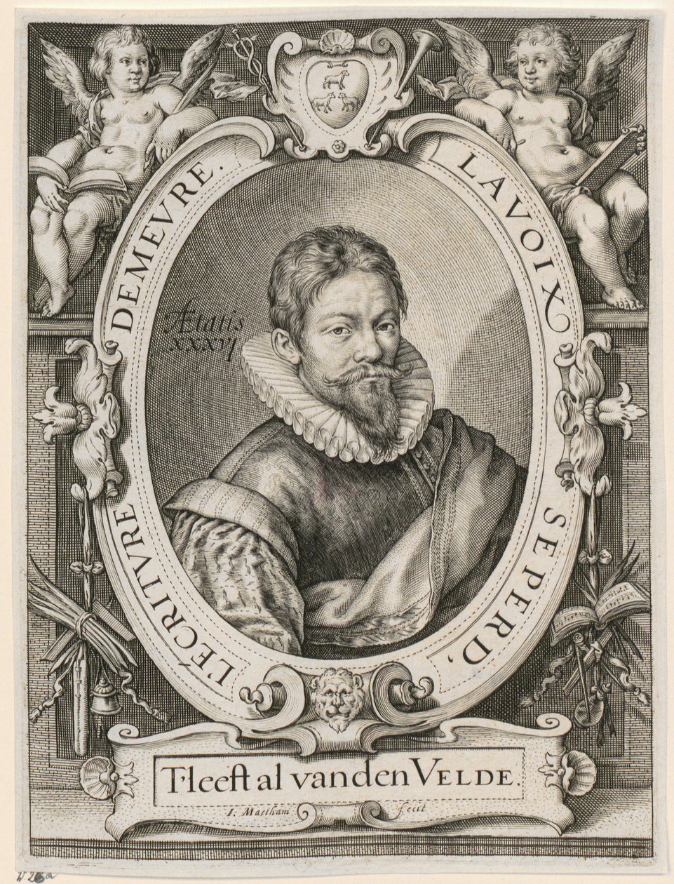 Portrett av Jan van de Velde den eldre av Jacob Matham