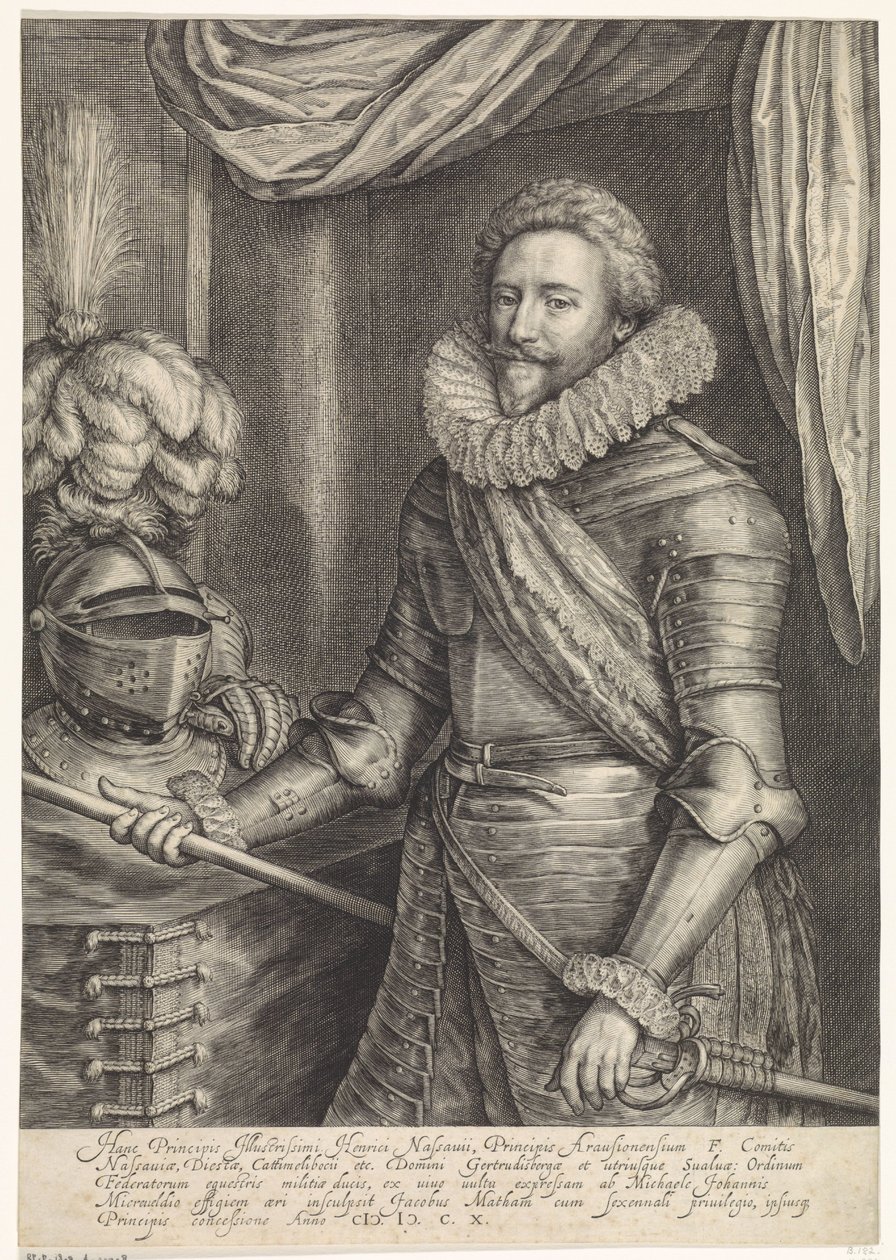 Portrett av Fredrik Henrik, prins av Oranien-Nassau av Jacob Matham