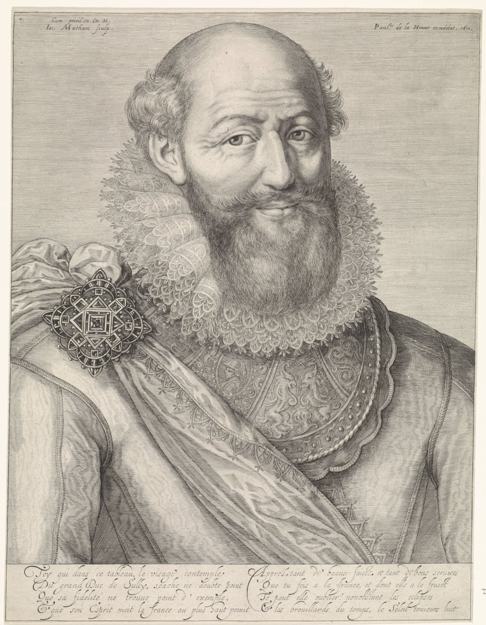 Portrett av Maximilien de Béthune av Jacob Matham