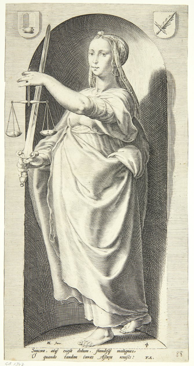 Rettferdighet av Jacob Matham