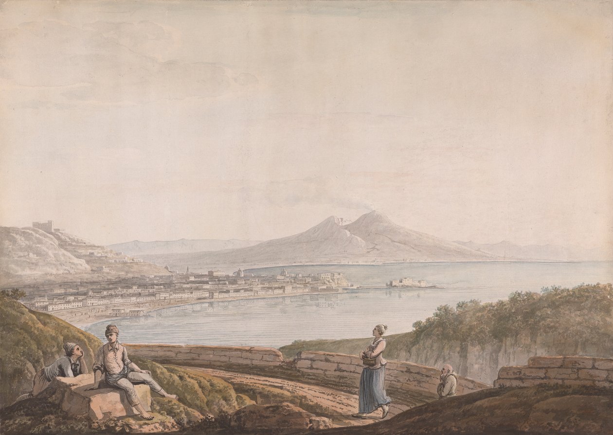 Napoli fra Posillipo av Jacob More