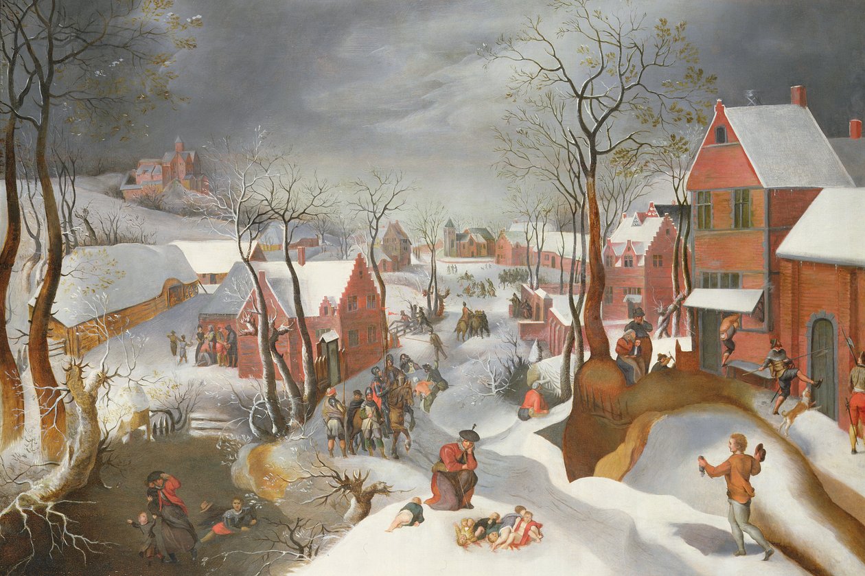 The Massacre of the Innocents (olje på panel) av Jacob & Mostaert Gillis (1534 98) Grimmer